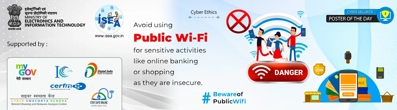 Avoid using public wifi